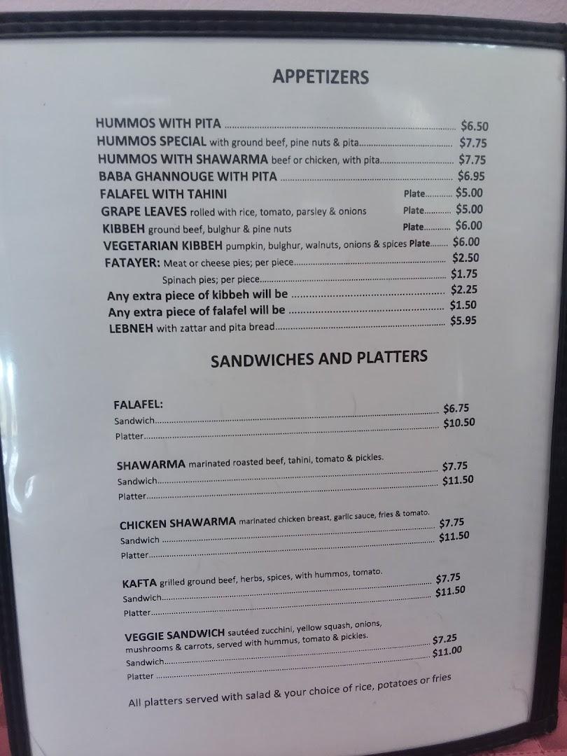Cedars of Lebanon Menu image 5